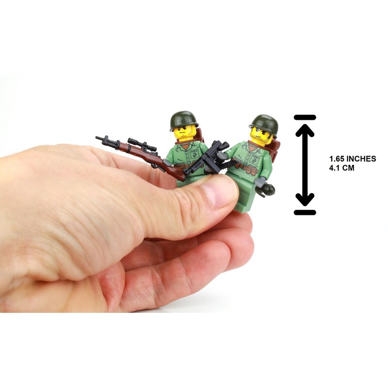 Battle Brick 1.6 Inches Tall Collectible US Marine WW2 Soldiers