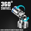 DURATECH 3/8" Drive Universal Joint Socket Set, Swivel Socket Set,
