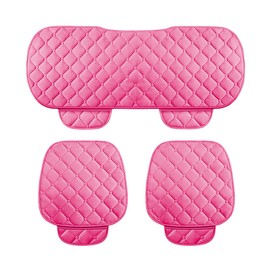 CGEAMDY Universal Car Seat Cover Seat Cushion Plush Non-Slip Chair Soft Breathable Seat Cushion for Most Cars SUVs (Pink1)