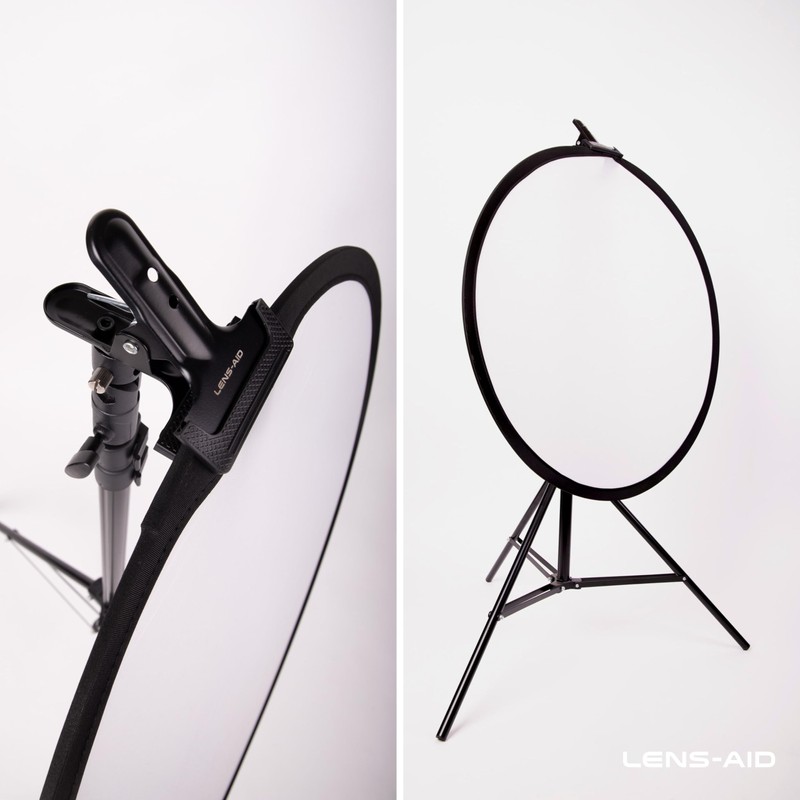 Lens-Aid Reflector Clamp for Photo Studio: Tripod Holder Made of