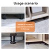 NEZART 4 Pack 4 Inch Furniture Risers - Furniture Legs