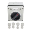 Outdoor Waterproof Switch Socket Isolation Dustproof Rotary OnOff Buttons Indicators
