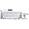 Keycaps PBT 5Sided Sublimation 71 Keys Keyboard Caps for Mechanical