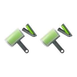 Washable Reusable Gel Lint Rollers for Pet Hair - Extra Sticky Lint Roller Pet Hair Remover -Original Washable Lint Roller - Reusable Lint Roller for Clothes-Pet Hairs-Car Seats 4 Pack Green