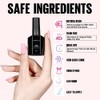 TOMICCA UV Nagellack Pastel, 15ml Macaroon Rosa Gel Nagellack,Soak Off
