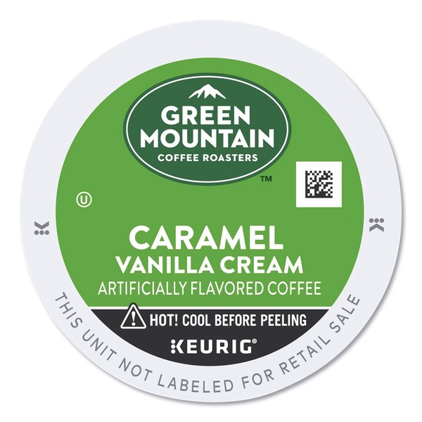 Green Mountain Coffee Roasters Caramel Vanilla Cream, Single-Serve Keurig K-Cup Pods, Flavored Light Roast Coffee, 24 Count