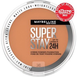 MAYBELLINE Maybelline New York Super Stay 24 Hour Hybrid Powder Foundation, Waterproof, Vegan, Mattifying, 340, 6 g