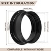 Innconee 1 Set Black Dual Size Wall Mount Connector for