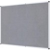 VIZ-PRO Large Fabric Bulletin Board/Foldable Notice Board Felt Gray, 72