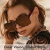 Dollger Oversized Square Sunglasses for Women Polarized Big Large Wide