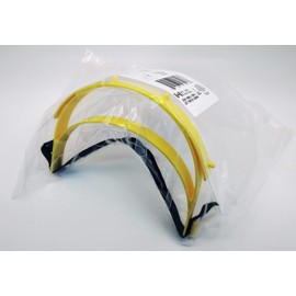 Made In canada HERO Protection Safety Reusable Face Shields Full Face Protection with Anti-Fog Coating (1, Yellow)