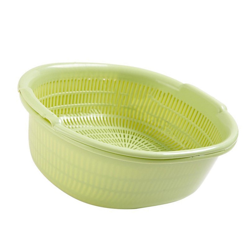 Kitchen Colander Bowl Plastic Large Capacity Multifunctional Portable Fruit Vegetable