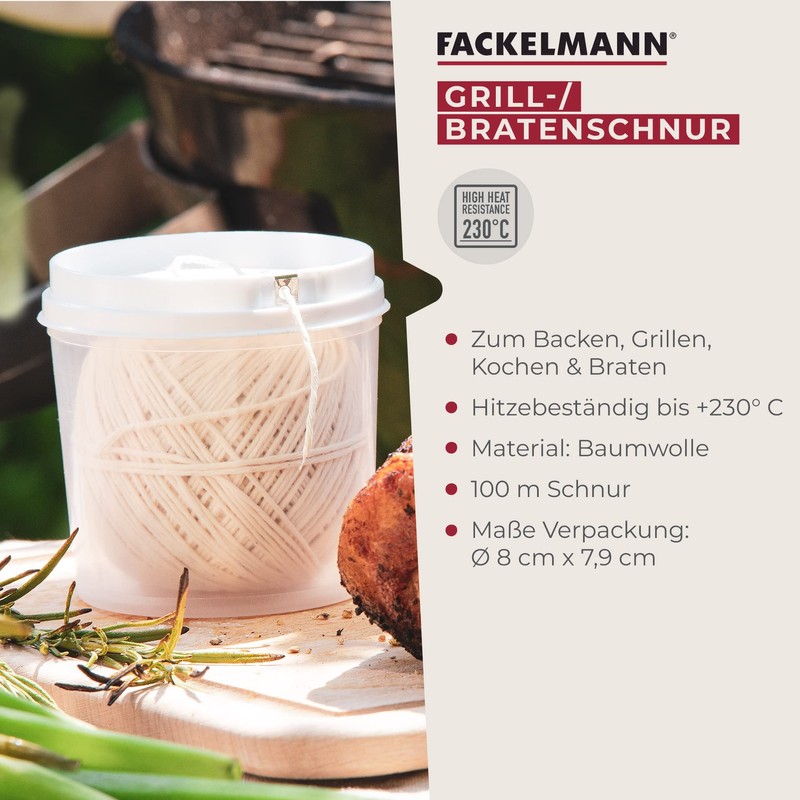 Fackelmann grill / roast line, roulade line in dispenser box,