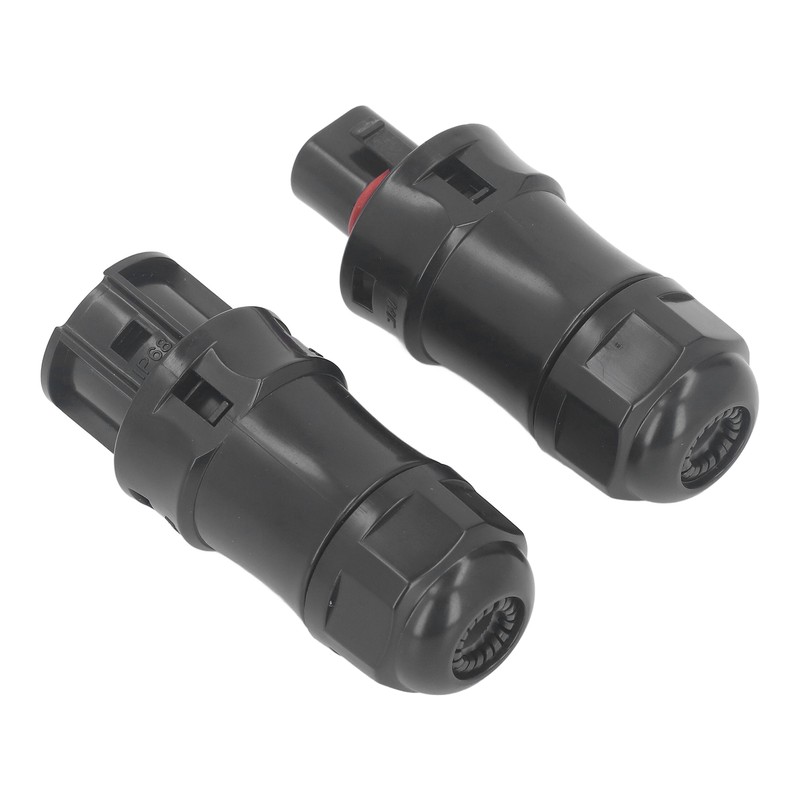 2Pcs Waterproof Power Connector 3 Pin Temperature Resistant Micro Reverse