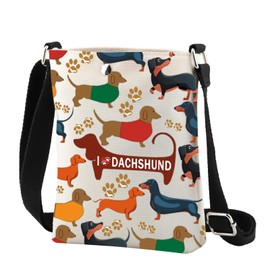 CMNIM Dachshund Crossbody Bag Dachshund Lovers Gifts for Dog Mom Crossbody Purse Weiner Dog Gift Dachshund Small Shoulder Bag, 24824 Dachshund C