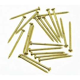 Dopro 20pcs Gold Bass Pickup Mounting Screws for Precision P Bass Jazz J Bass or P90 Pickups