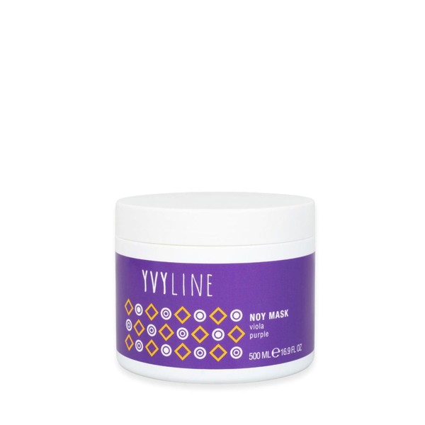 Anti-Yellow Mask Tint Mask for Blonde, Lightened, Treated Hair, Tint Mask for Cool Blonde Hair, Gives Shine Reflection Mask for Blonde Hair, YVYLINE Made in Italy (500 ml)