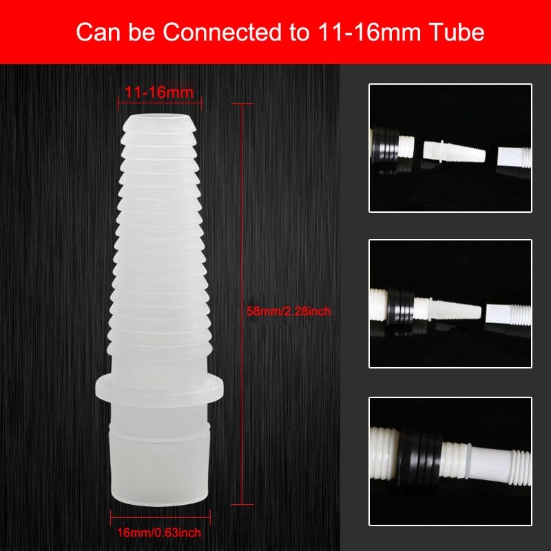 RecDec 10 Pack Air Conditioner Drain Hose End Connector Adapter