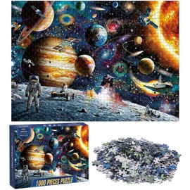Ledeak 1000 Piece Jigsaw Puzzles for Adults, Impossible Adult Jigsaw Puzzle, Difficult Jigsaw Puzzles for Adults, Challenging Puzzles Educational Games, Home Decoration Puzzle (Space Traveler)