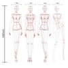 EXTCCT Fashion Drawing Template Ruler Set, Woman Sewing Humanoid Patterns