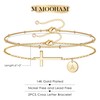 M MOOHAM Christian Gifts for Women - Initial M Cross