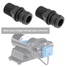 Create idea 2pcs Pump Port Adaptors 1/2inch BSP Thread Male to 3/4inch Quick Connector Compatible with Jabsco Pump Compatible with Flojet Pump
