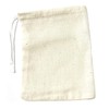 Haobase 20 Pcs Cotton Muslin Bags Drawstring Bags for Tea,