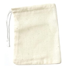 Haobase 20 Pcs Cotton Muslin Bags Drawstring Bags for Tea, Spice Soup, Cooking, Dried Herbs, Party, Home Storage and DIY Craft