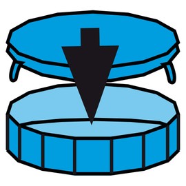 CROCI Dog Swimming Pool Cover, 120 x 30 cm