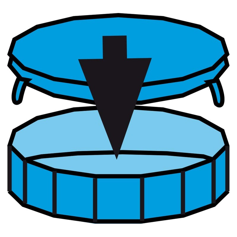 CROCI Dog Swimming Pool Cover, 120 x 30 cm