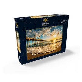 MyPuzzle Late Afternoon Sun Over Gulf of Mexico, Venice Fishing Pier, Florida - Premium 1000 Piece Jigsaw Puzzle for Adults