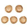 5Pcs Mini Sombrero Straw Hats 3.7in Diameter Retro Simple Style