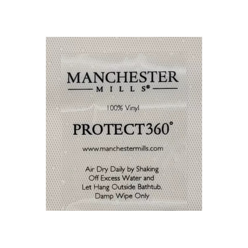 Manchester Mills Protect360° Shower Curtain 42x72 Petite Dot Beige Microban®