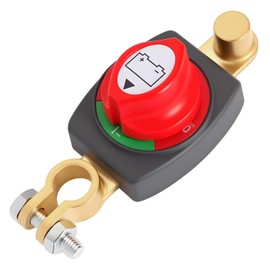 Heavy-Duty Battery Disconnect Switch, 275A 12-48V On/Off Top Post Battery Switch for Car, RV, Boat, and Marine Vehicles - Reliable Power Cutoff Solution