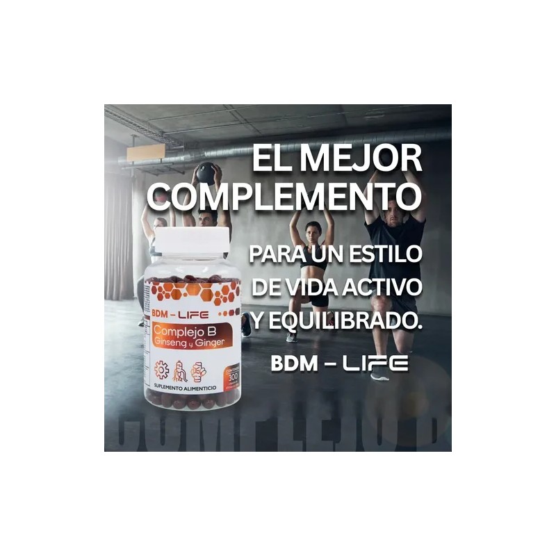 Complejo B Con Ginseng Y Ginger, Suplemento Bdm - Life