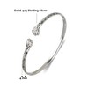 Better Jewelry Fist Ends .925 Sterling Silver West Indian Flat