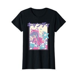 Kawaii Candycore Adorable Anime Girl T-Shirt