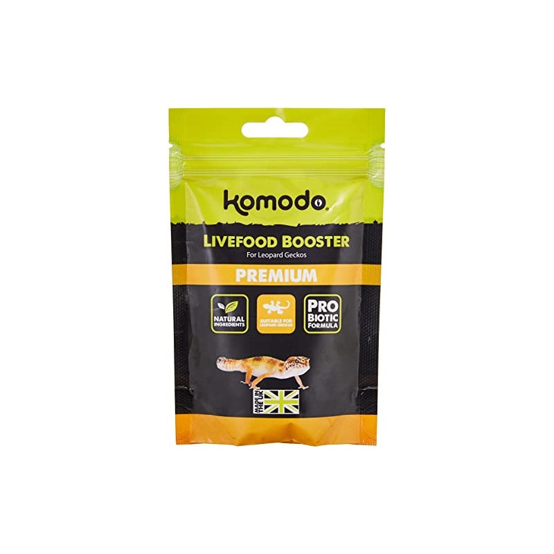 Komodo Premium Live Foods Booster for Leopard Geckos, 75 g