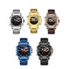 Men Watch Quartz Movement Digital Chronometer Analog Business Sports Casual