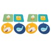 6Pcs Silicone Trivet Mats Cartoon Style Anti Slip Flexible Hanging