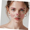 TOVINANNA Easter Bunny Face Sticker Rabbit Temporary Face Art for