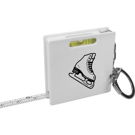 Azeeda 'Ice Skate' Keyring Tape Measure/Spirit Level Tool (KM00036426)
