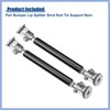 PARSLUCK Universal Adjustable Aluminum Alloy 3"-5" 75mm Car Front Bumper