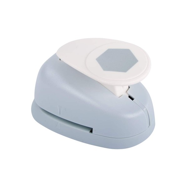 Rayher Paper Craft Punch with Hexagon Design, Lever Punch for