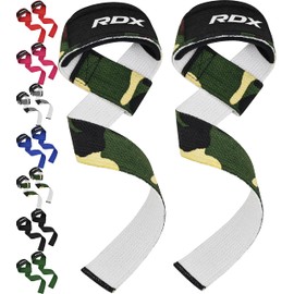 RDX Weight Lifting Straps Deadlifting Powerlifting, 5MM Neoprene Wrist Support, Anti Slip 60CM Hand Bar Grip, Heavy Duty Bodybuilding Weightlifting Workout, Soft Cotton, Strength Training Gym Fitness