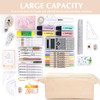 Pencil Case Large Capacity, Wide Opening Pencil Case with Zipper