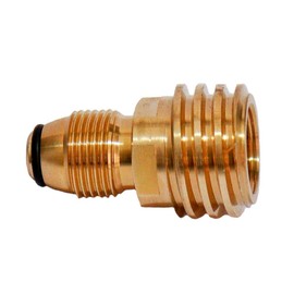 Rivland Adaptador para Tanque de Gas con Válvula POL ó Tipo Mexicano para Conectar a Manguera QCC1 ó Tipo Americano