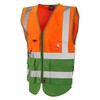 Leo Workwear Lynton W11 Dual Colour Hi-Vis Class 1 Multi-pocket