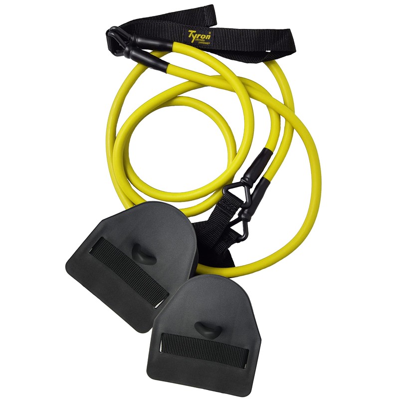 Tyron Latex Pull Rope with Hand Paddles