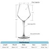 MICHLEY Unbreakable Stemmed Wine Glass 100% Tritan Plastic Dishwasher available